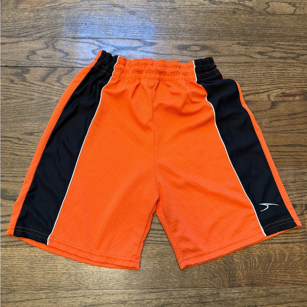 Score Youth Basketball Shorts Orange Black Size YL